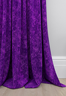 Caen Chenille, Purple - Made to Measure Curtains